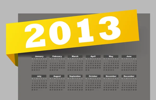 Kalendarza na 2013 — Wektor stockowy