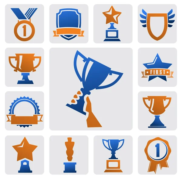 Trofee en prijzen — Stockvector