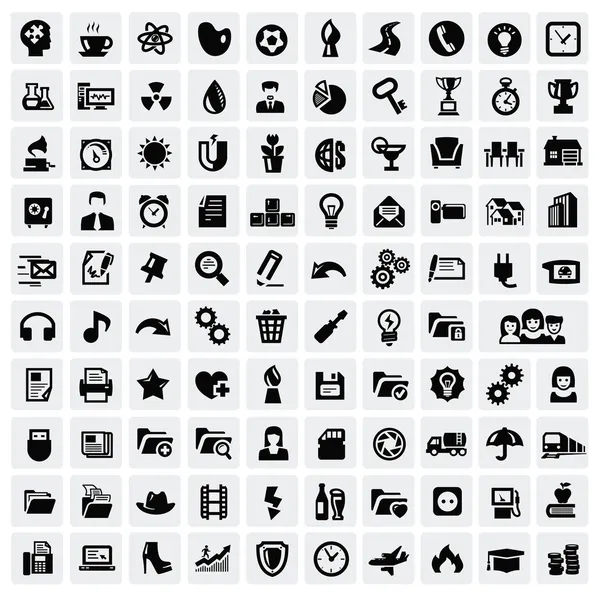 100 web icons — Stock Vector