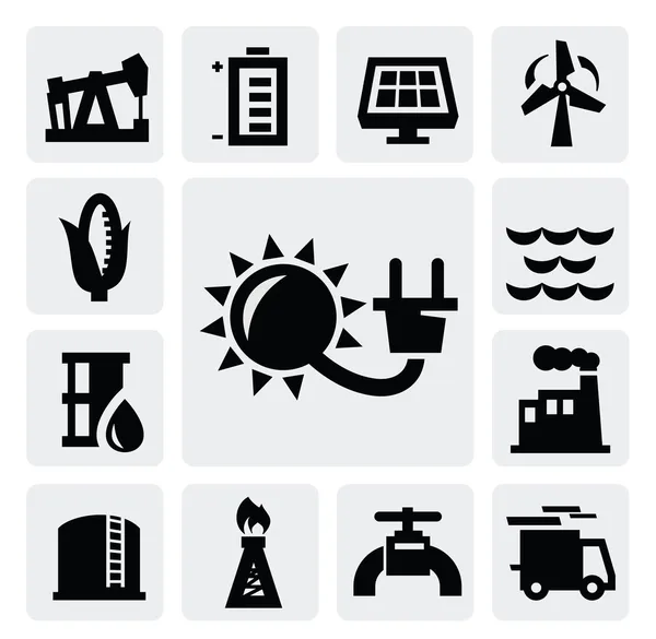 Icono de la industria energética — Vector de stock