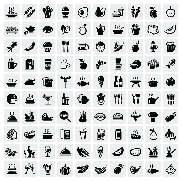 Food icons set — Stock Vector