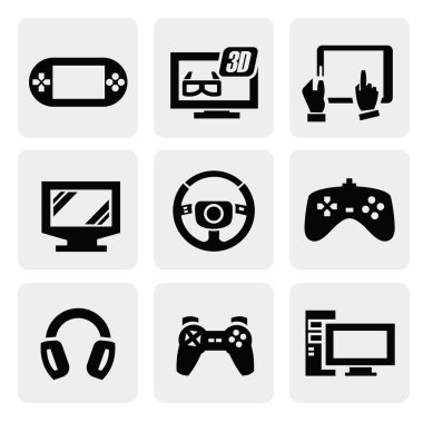 video oyunu Icons set