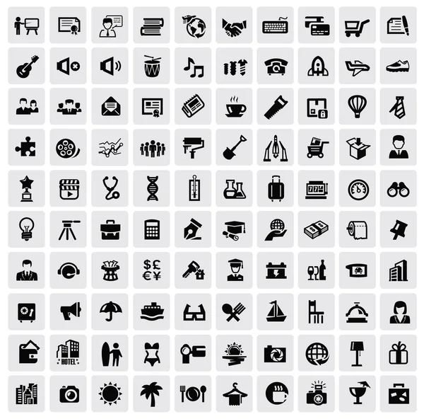 100 web icons — Stock Vector