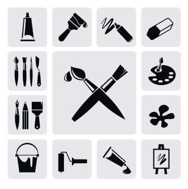 Art icons clipart