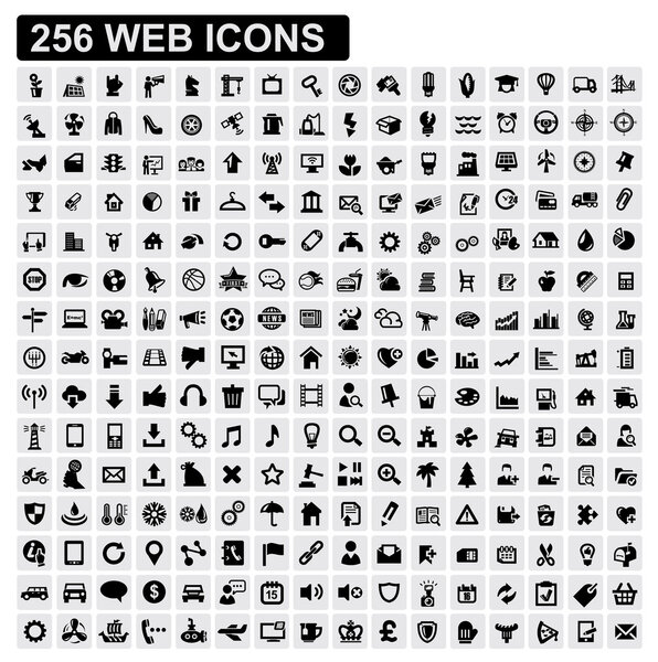 256 web icons