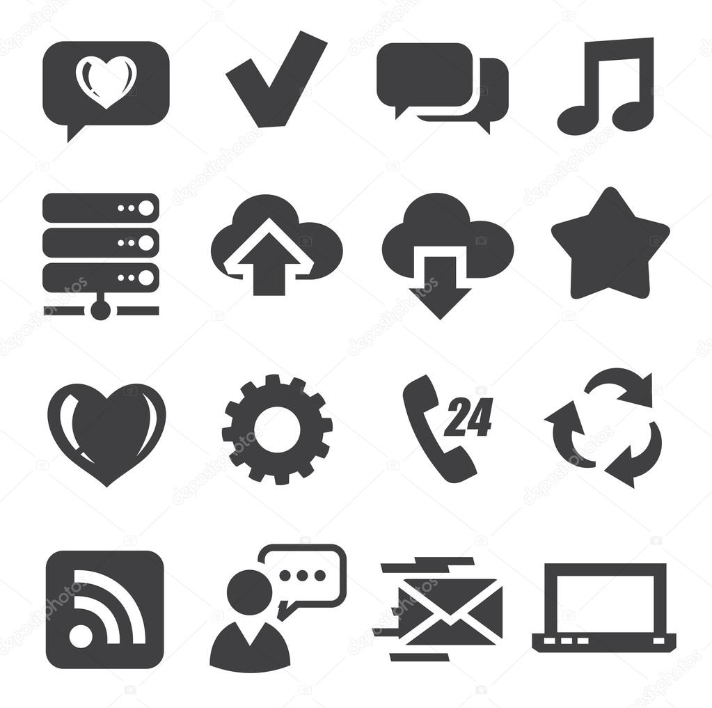 Web and communication icons