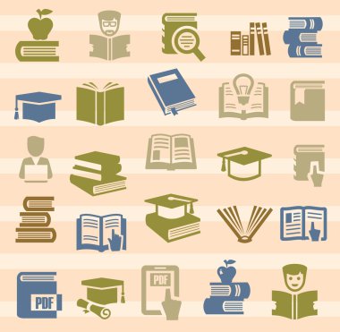 kitap simgeleri ayarlandı