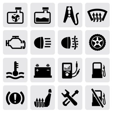 kontrol paneli ve otomatik simgeler