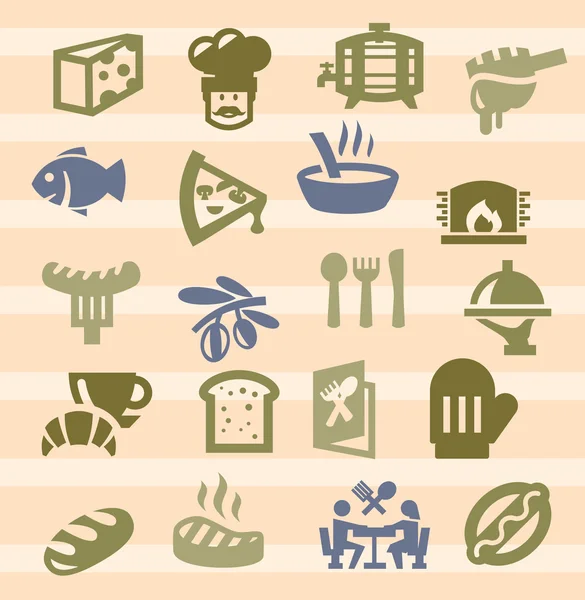 Iconos de cocina — Vector de stock