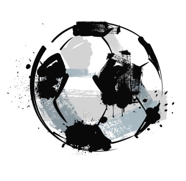 Grunge futbol topu