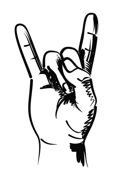 Rocker hand — Stock vektor