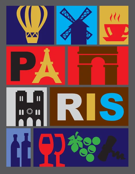 Vector de París — Vector de stock