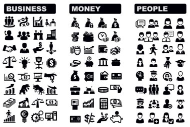 Business, money and icon clipart