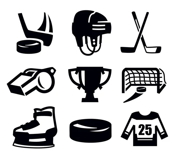 Hokej ikona — Wektor stockowy