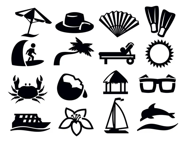 Iconos de viaje — Vector de stock