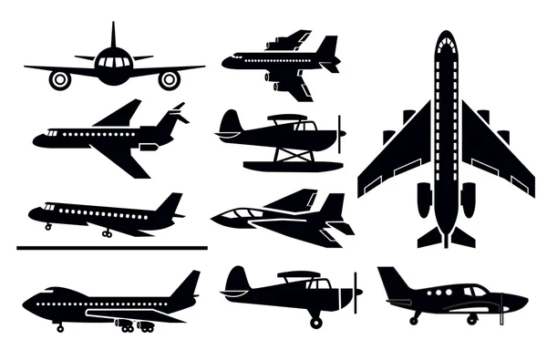 Icono de aviones — Archivo Imágenes Vectoriales