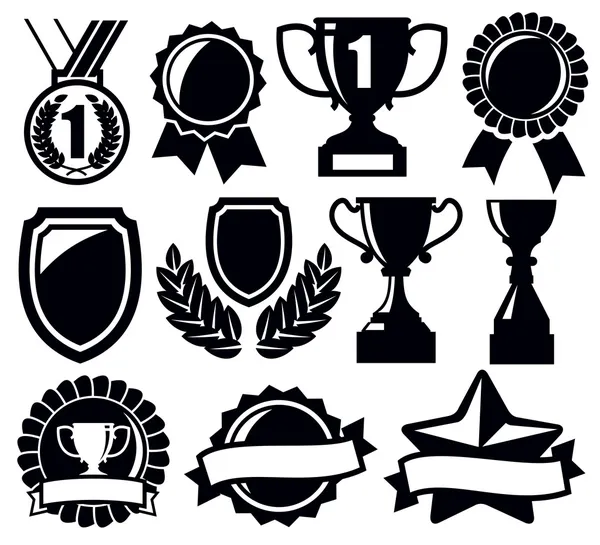 Trofeo y premios — Vector de stock