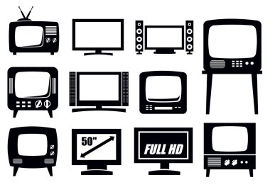 Retro ve modern tv simgeler