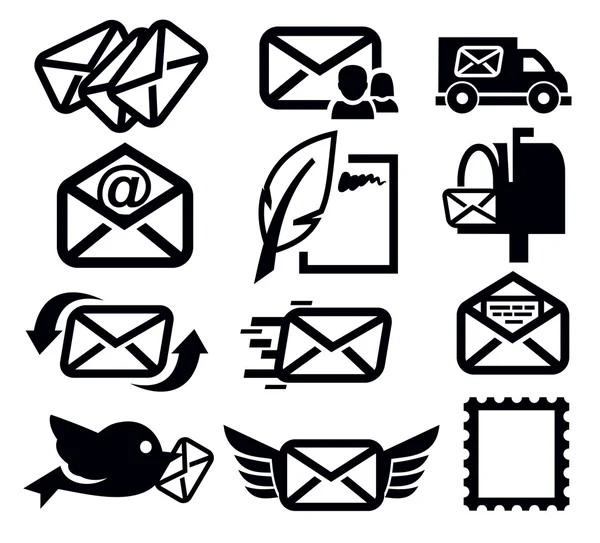 Mail-Symbole — Stockvektor