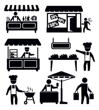 Market and shopping clipart