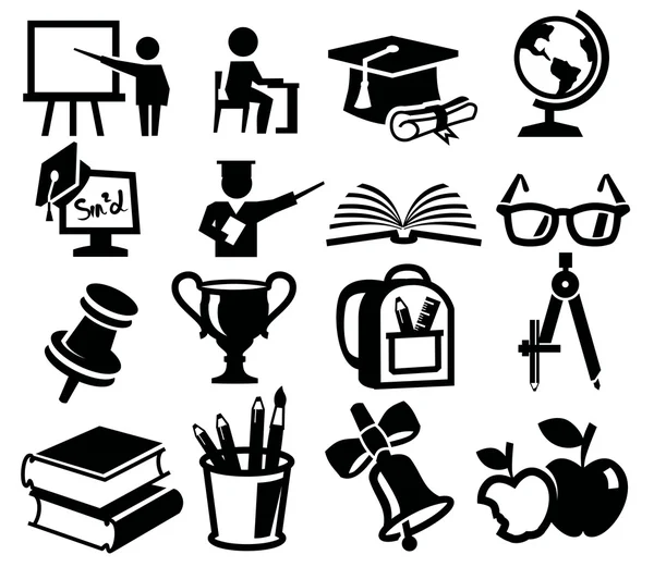 Conjunto de iconos Educación — Vector de stock