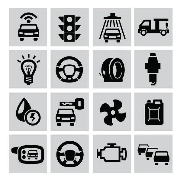 Iconos automáticos — Vector de stock