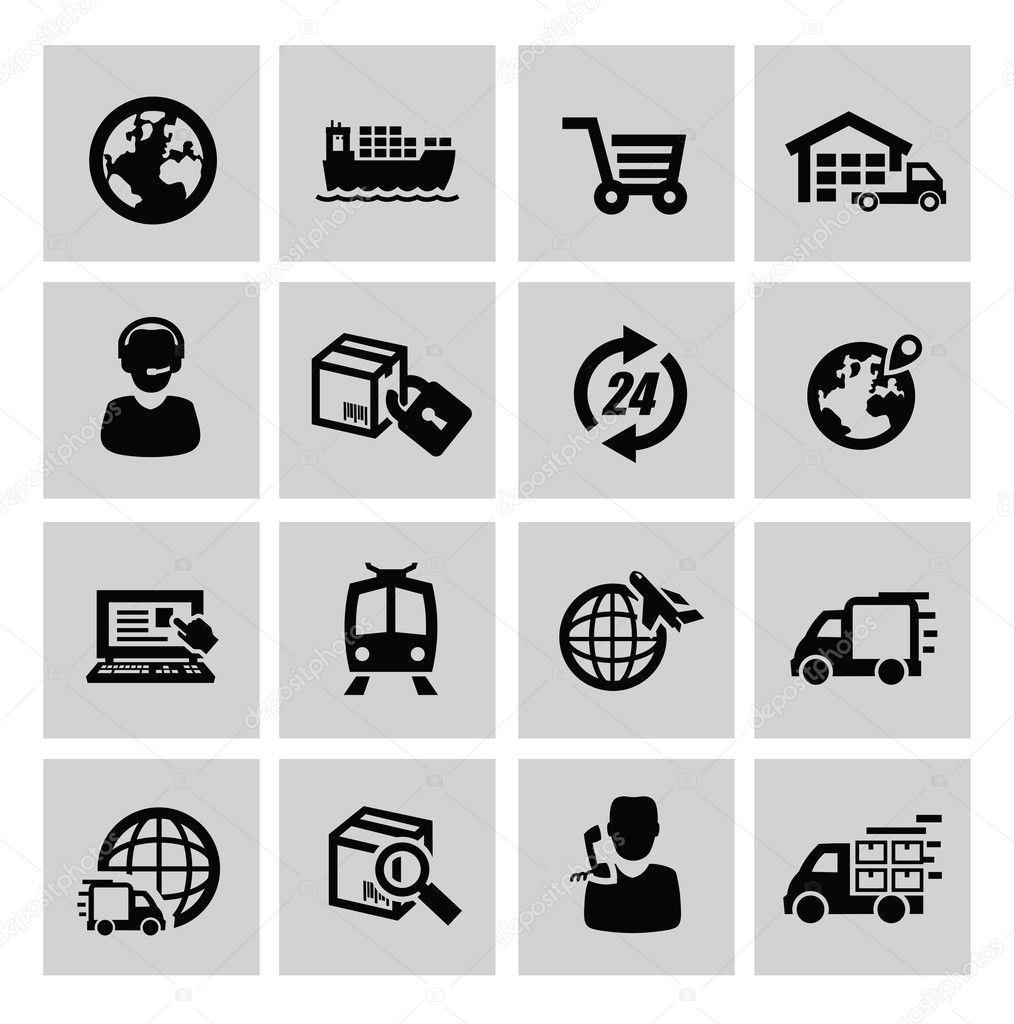 Logistic and shipping icon
