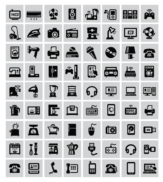 Dispositivos electrónicos — Vector de stock