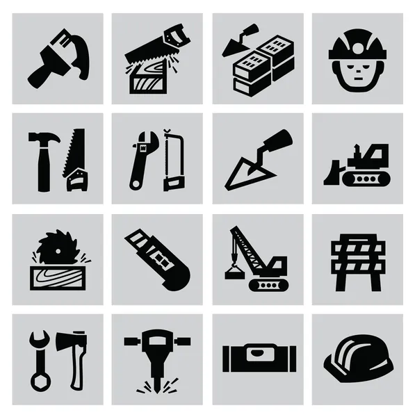 Iconos de construcción — Vector de stock