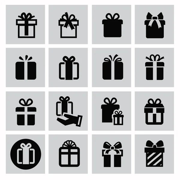Iconos de regalo — Vector de stock