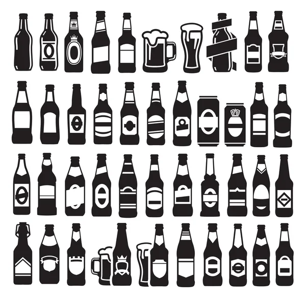 Bouteilles de bière — Image vectorielle