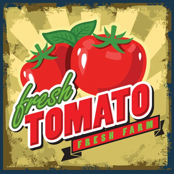 Vintage tomato — Stock Vector