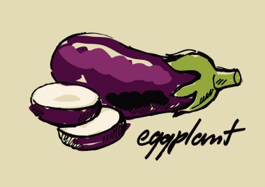 el çekilmiş patlıcan