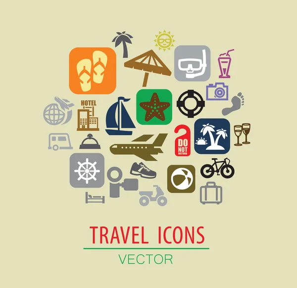 Icono de viaje — Vector de stock