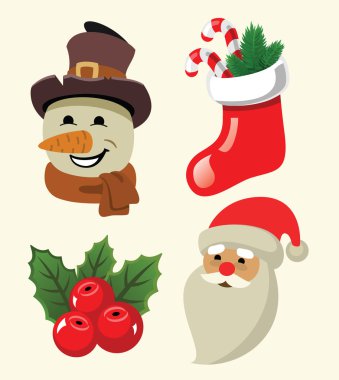 Vektör Noel arkaplanı