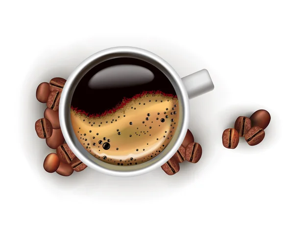 Vectorkop koffie — Stockvector