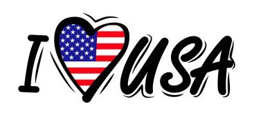 i united states vektör seviyorum