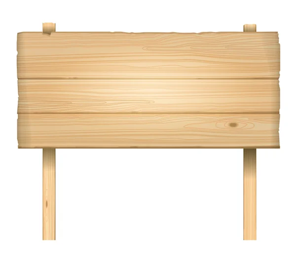 Vector houten teken — Stockvector