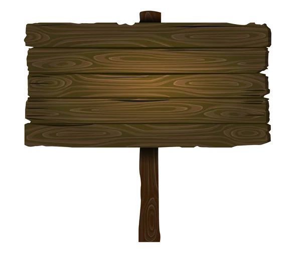 Vetor sinal de madeira — Vetor de Stock