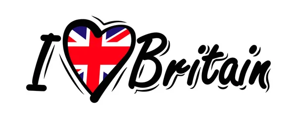 I Love Grande-Bretagne vecteur — Image vectorielle
