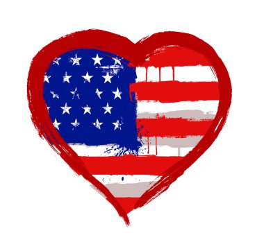 i united states vektör seviyorum