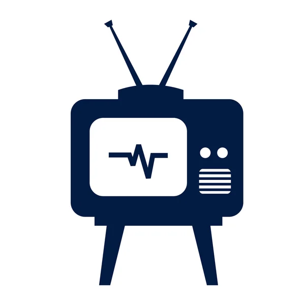 Ícone de TV retro — Vetor de Stock