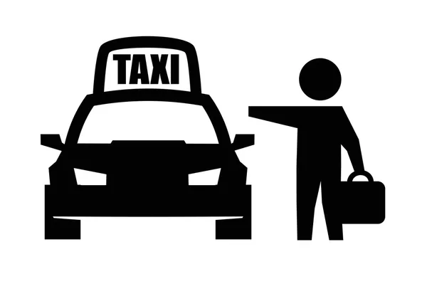 Icône de taxi — Image vectorielle