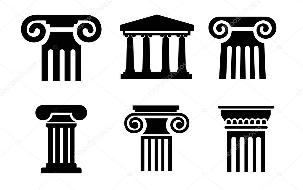 Column icons — Stock Vector © bioraven 39258005