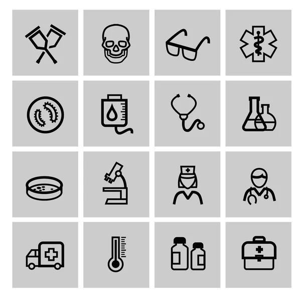 Iconos de Medicine & Heath Care — Vector de stock