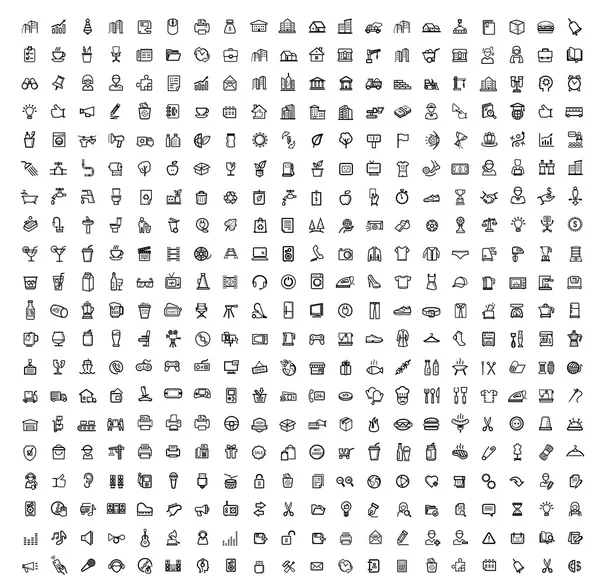 vektör siyah 400 Evrensel web Icons set