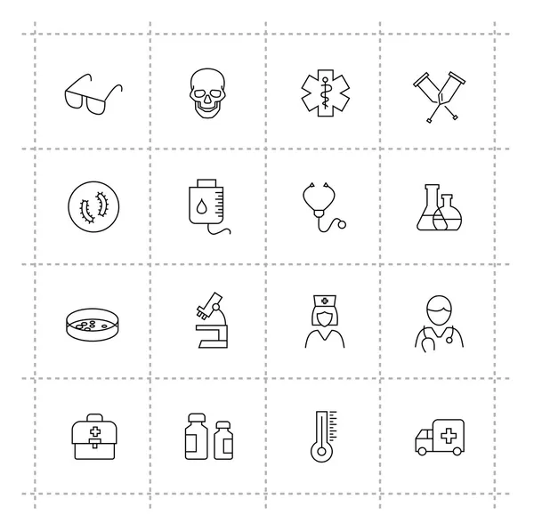 Iconos de medicina — Vector de stock