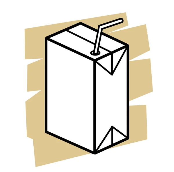 Vector de caja de leche — Vector de stock