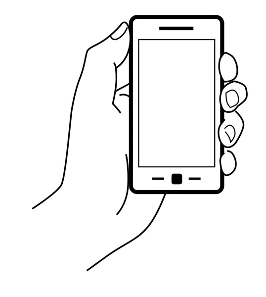 Mobiele telefoon — Stockvector