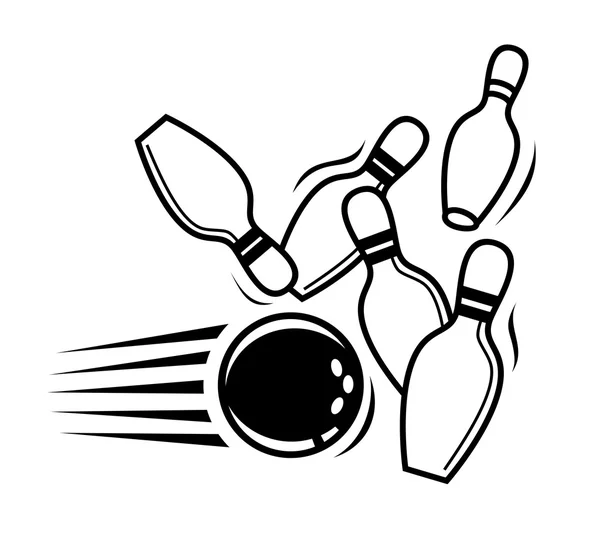 Icône de bowling — Image vectorielle